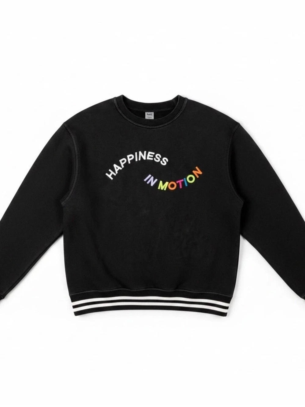 Zumba Fitness Black 'Happiness in Motion' Graphic Sweatshirt Medium Nwt - Picture 2 of 6